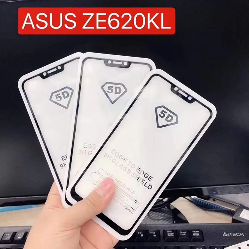 5D закаленное стекло для Asus Zenfone 5 ZE620KL полное покрытие экрана Защитная пленка полный клей ZS620KL X00QD