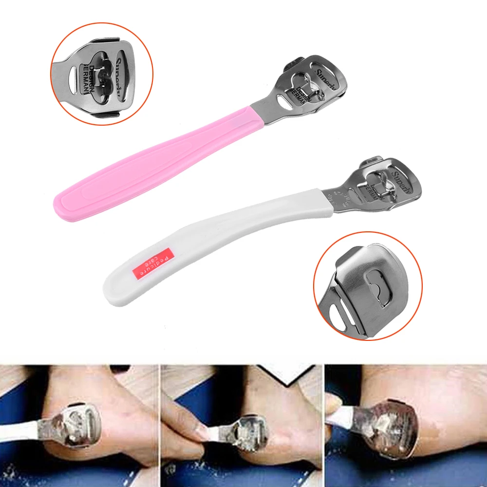 1 PC Top Quality Stainless Steel Pedicure Tools Hard Dead Skin Remover Cutter Shaver Trimmer Pedicure Callus Blade Foot Caring