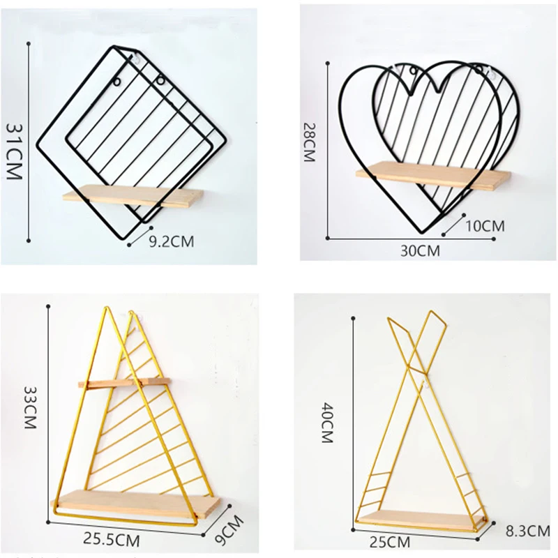 Скандинавский стиль скандинавские металлические настенные полки скандинавские настенные декоративные полки для гостиной декоративные Органайзеры для хранения настенные держатели Dec