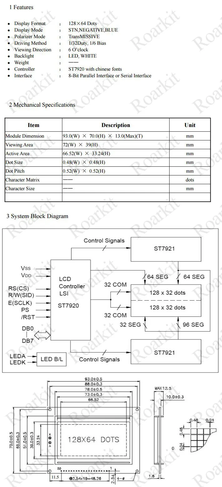 128*64 точек ЖК-дисплей модуль 5V желтый и зеленый экран 12864 ЖК-дисплей с подсветкой ST7920 параллельный порт для arduino raspberry pi