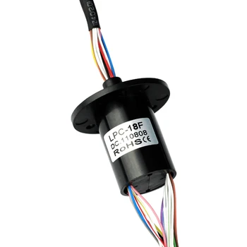 

Smooth Capsule Slip Ring With Flange 240 Voltage And 2A Per Wire Long Life And Rotating Connectors For High Speed Drome