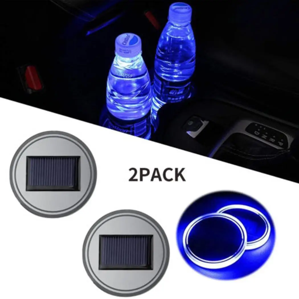 

And Vibration 200 Anti-Skid Cup Car up Charging Lights mAh Solar Sensor Sensor Car Car Decorative Pad Interior Light LED