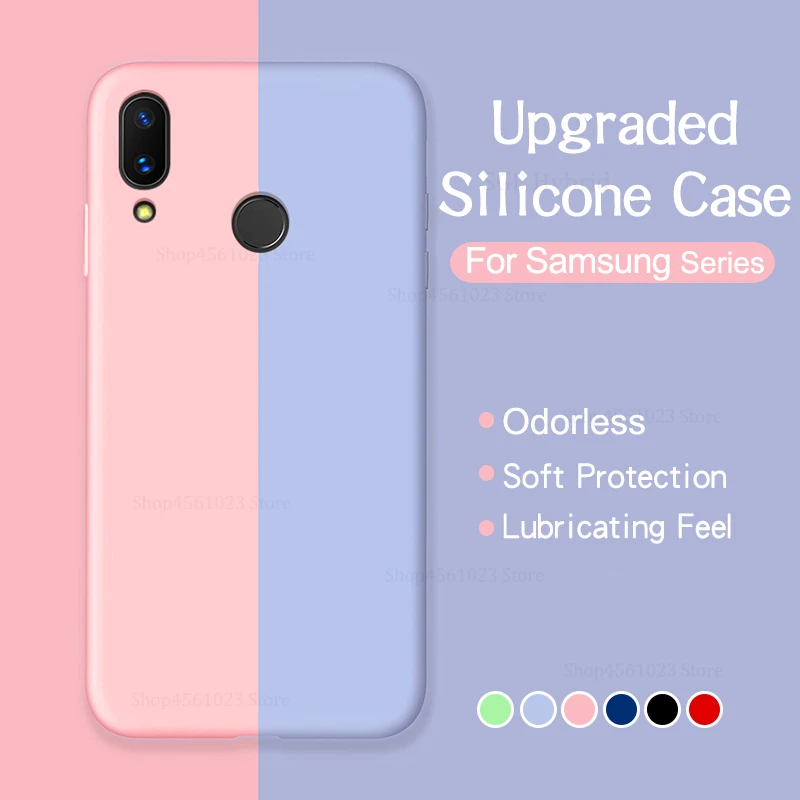 

A70 Soft Silicone Case for For Samsung Galaxy A70 A10 A20 A30 A50 A40 A80 A90 M10 M20 M30 Cute Candy Color Rubber Cover Case NEW