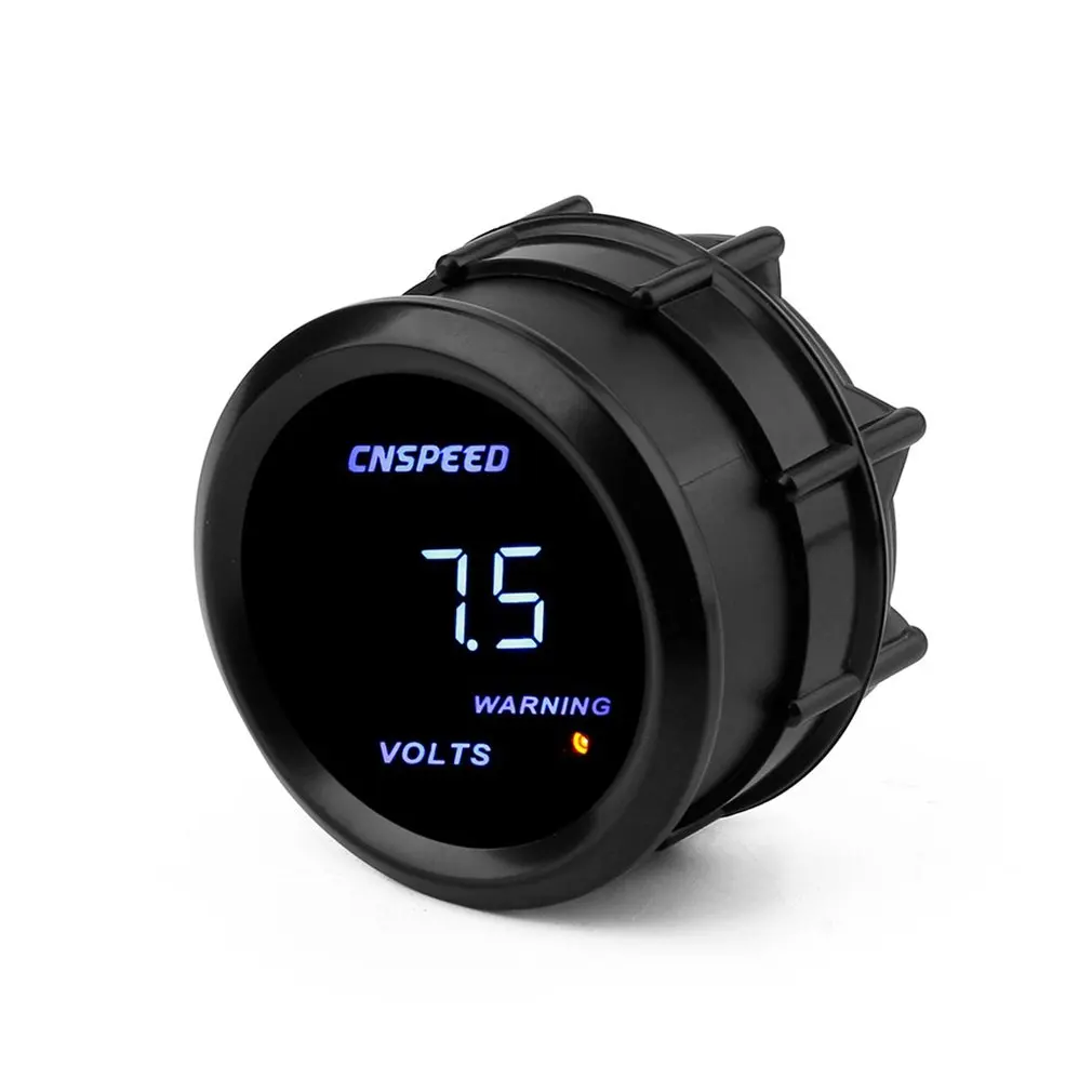 12V 52mm LED Display Digital Voltmeter Mini Voltage Meter Volt Tester for Auto Battery Car Motorcycle Ship Waterproof | Инструменты