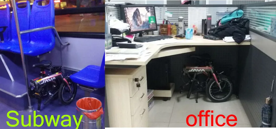 The new 14-inch aluminum alloy folding bike Ultralight JAVA X3 Double Brake bicycle