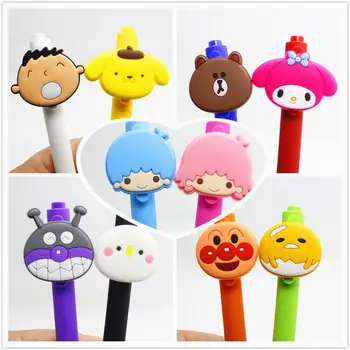 

18 pcs/lot 0.5 mm Sanrio Twin Star Bear Melody Gudetama Animal Mechanical Gel Pen Ink Pen Stationery School & Office Supply