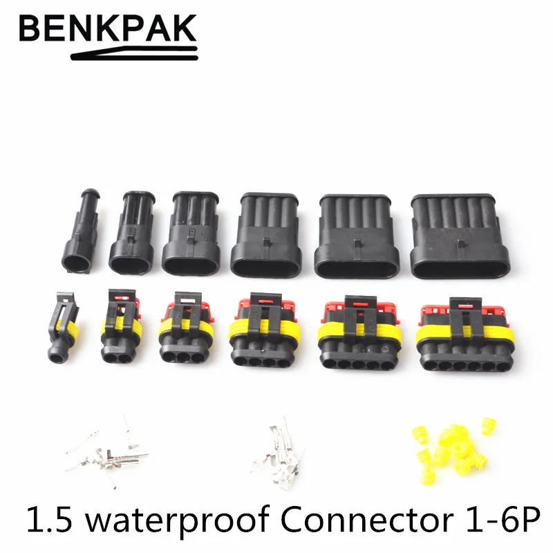 

Flame retardancy 1P 2P 3P 4P 5P 6P way Sealed waterproof automotive Wire Connector Plug Car Motorcycle HID auto connector