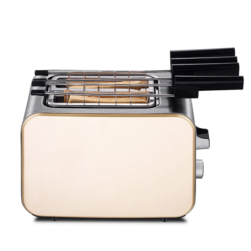 1400 Вт большой мощности 4 шт. домашний тостер автоматический тостер из нержавеющей стали для завтрака тостер