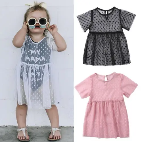 

Toddler Baby Girls Princess Dress Mesh Gown Tulle Dress