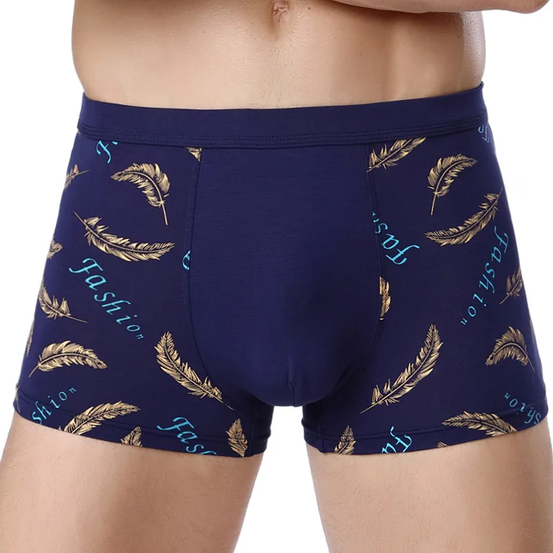 Plus Size Boxer Shorts Male Comfortable Brand Printing Under Boxers L