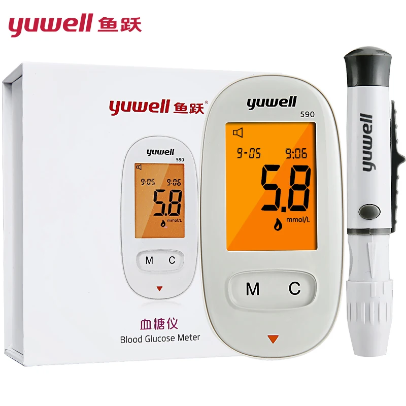 Yuwell Blood Glucose Meter Measure Sugar Diabetic Tester Digital