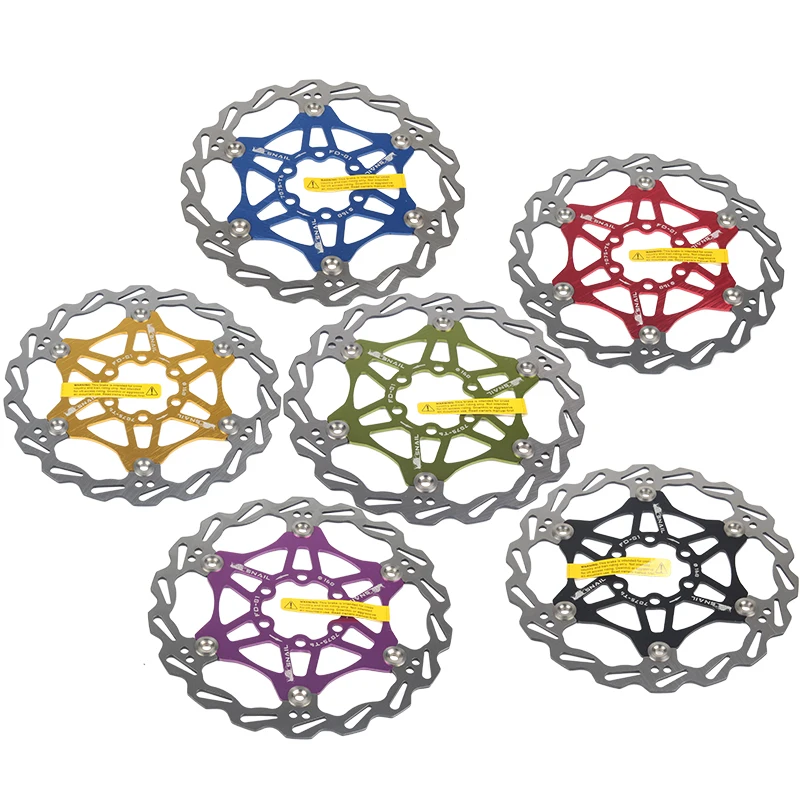 Улитка горный велосипед MTB DH 160 мм 180 203 6 Болты поплавок плавающий Велоспорт велосипедный спорт алюминий роторы дисковый тормоз ротора