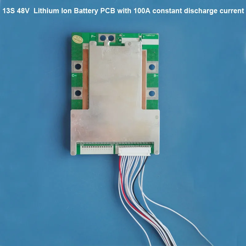 13S 48V &amp 54 6 V литий-ионная батарея BMS и печатная плата с 100A постоянным током для