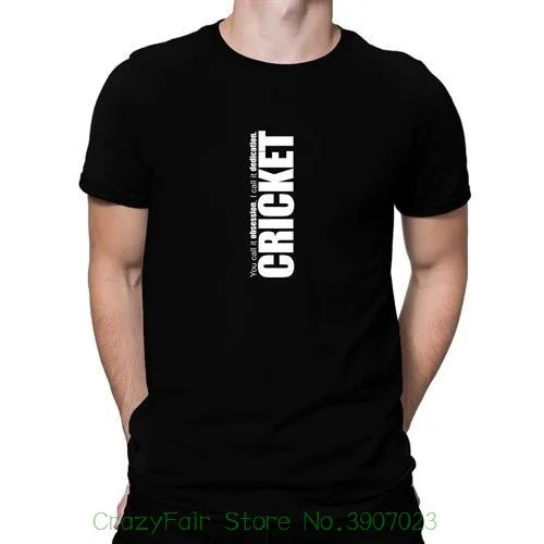 

Cricket Dedication Cricket tshirt Shirt Mens Cotton Fashion T Shirt Free Shipping
