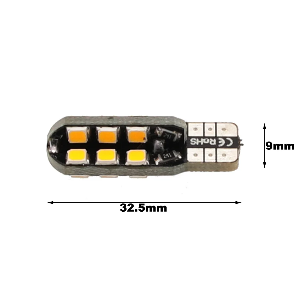 10 шт./лот T10 194 168 2835 24SMD Canbus 12 В DC 24 LED теплый белый свет чтения интерьер парковка