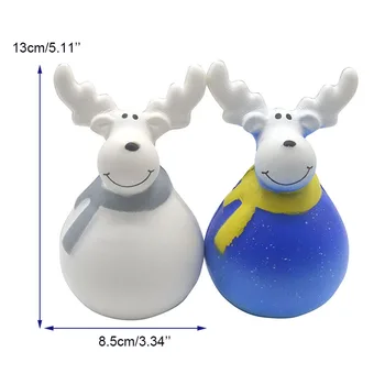

Cute Jumbo Christmas Deer Squishy Slow Rising Soft Cartoon Reindeer Dolls Scented Bread New Cake Kid Toys Gift Hotsale