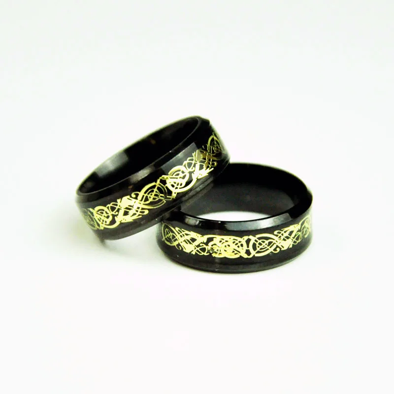 Мужское кольцо из нержавеющей стали, черное кольцо из титановой стали, высокое качество, ювелирные изделия и женские