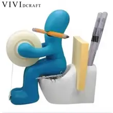 Vividcraft Mini Cartoon Creative Tape Cutter Washi Tape Storage Organizer Cutter Office Tape Dispenser Office Supplies