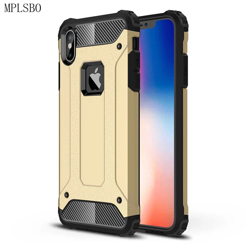 

Hybrid Anti-knock Hard PC Phone Case for iPhone 5 5S 5E X Cases Cover for iPhone 6 6S 7 8 Plus XR XS Max Frosted Case Fundas