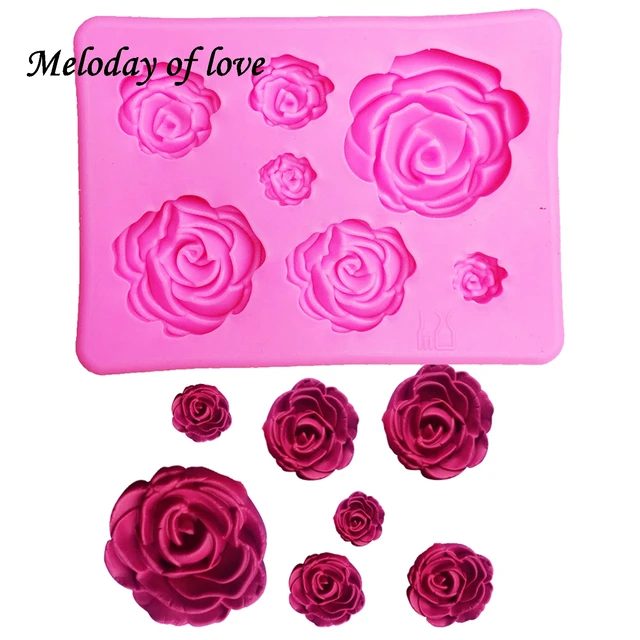 3d Beautiful Flower Rose Silicone Mold Bouquet  Silicone Mold Rose Flower  Soap - Cake Tools - Aliexpress