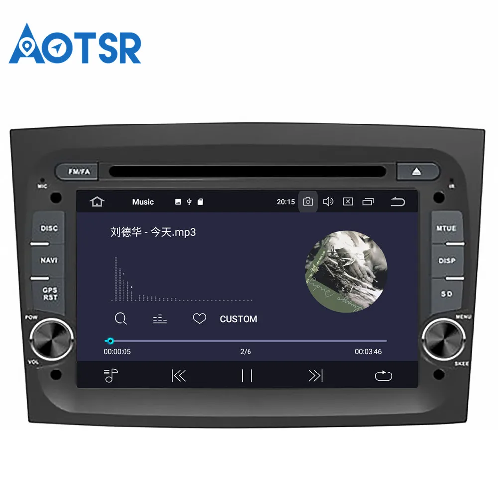 Cheap Aotsr Android 9.0 GPS navigation Car DVD Player For FIAT DOBLO 2016 2017 2018 multimedia 2 din radio recorder 4GB+32GB 2GB+16GB 10