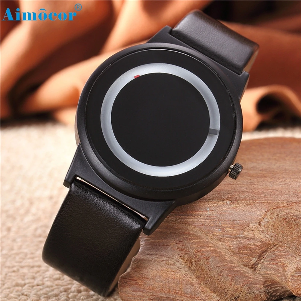 

Brand Candy-colored Faux Leather Strap Watches Women Ladies Dress Jelly Quartz Wrist Watch Black White Levert Dropship#118