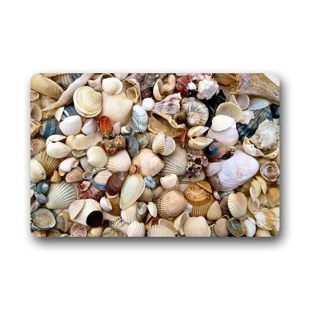 

Memory Home Custom Beach Theme Door Mats Cover Non Slip Bathroom Kitchen Mat Non-woven Fabric Kitchen Rugs