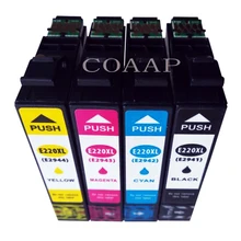 4 cartucho de tinta T220XL T2941 T2942 T2943 T2944 Para WorkForce WF-2630 WF-2650 WF-2660 Impressora