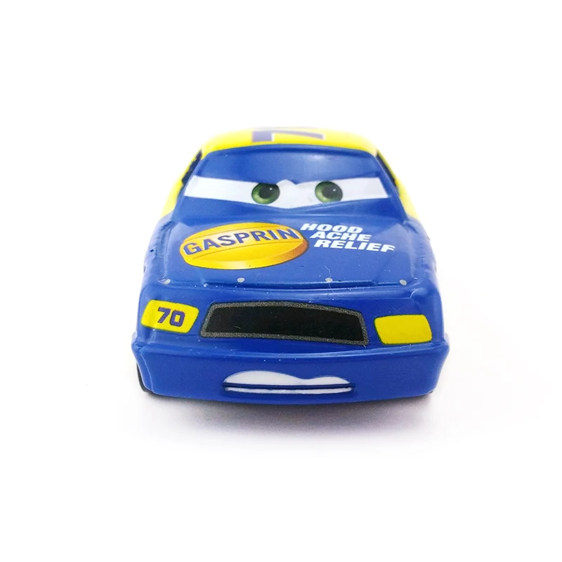 Disney Pixar Cars No.70 Gasprin металлическая литая под давлением игрушечная машина 1:55