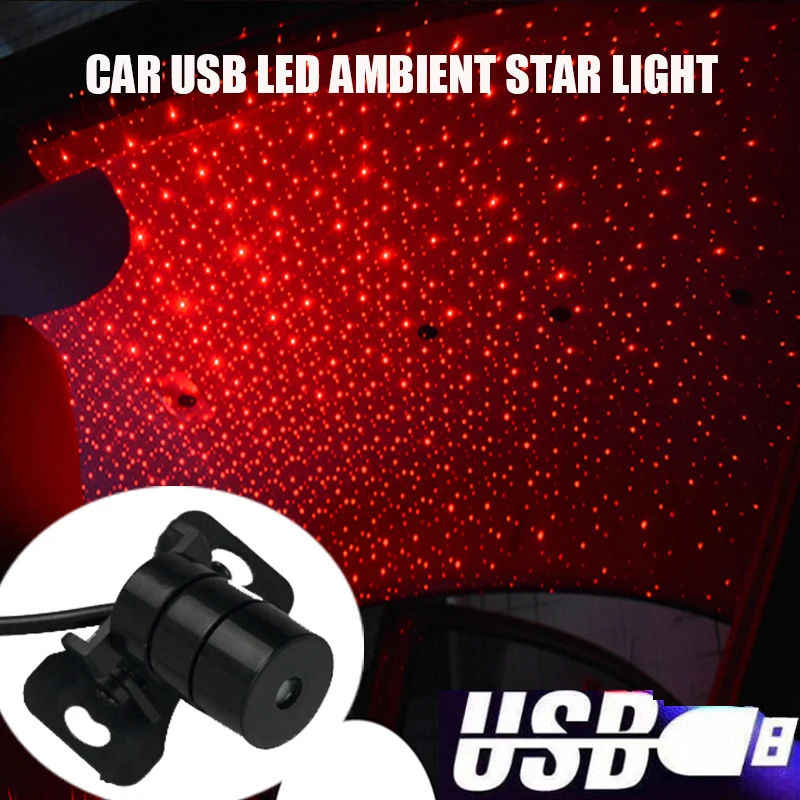 

USB LED Car Atmosphere Ambient Star Light DJ RGB Colorful Music Sound Lamp Christmas Interior Decorative Light