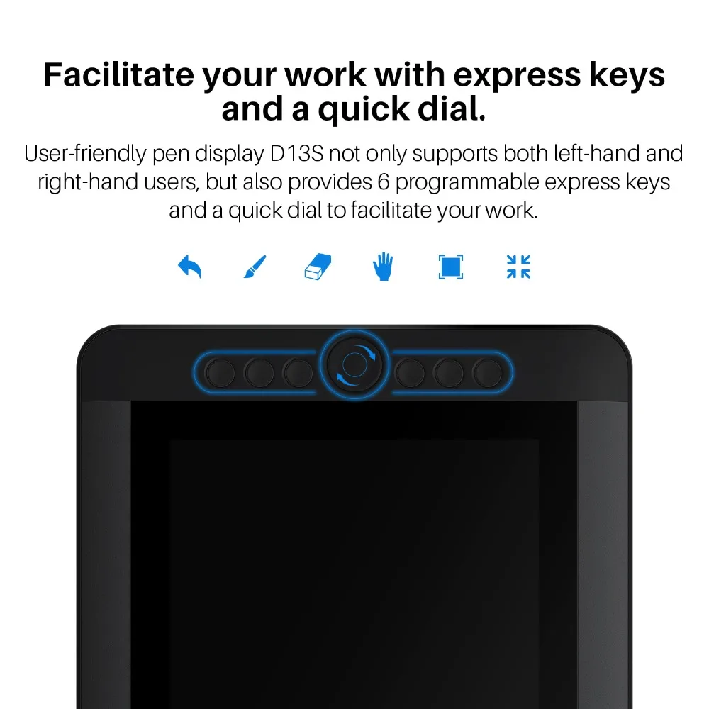 Artisul D13S графический планшет монитор 8192 уровней 13,3 дюймов ips цифровой графический планшет с экспресс-клавишами и циферблатом