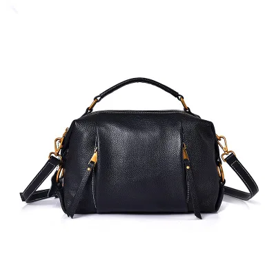 

novetly genuine leather one shoulder bag for women cowhide black red blue crossbody bag female casual messenger bag