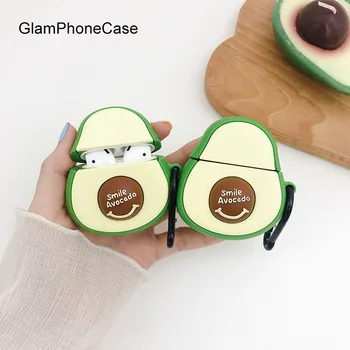 

GlamPhoneCase Cute Avocado Airpods1/2 Generation Protective Cover Apple Wireless Bluetooth Headset Box