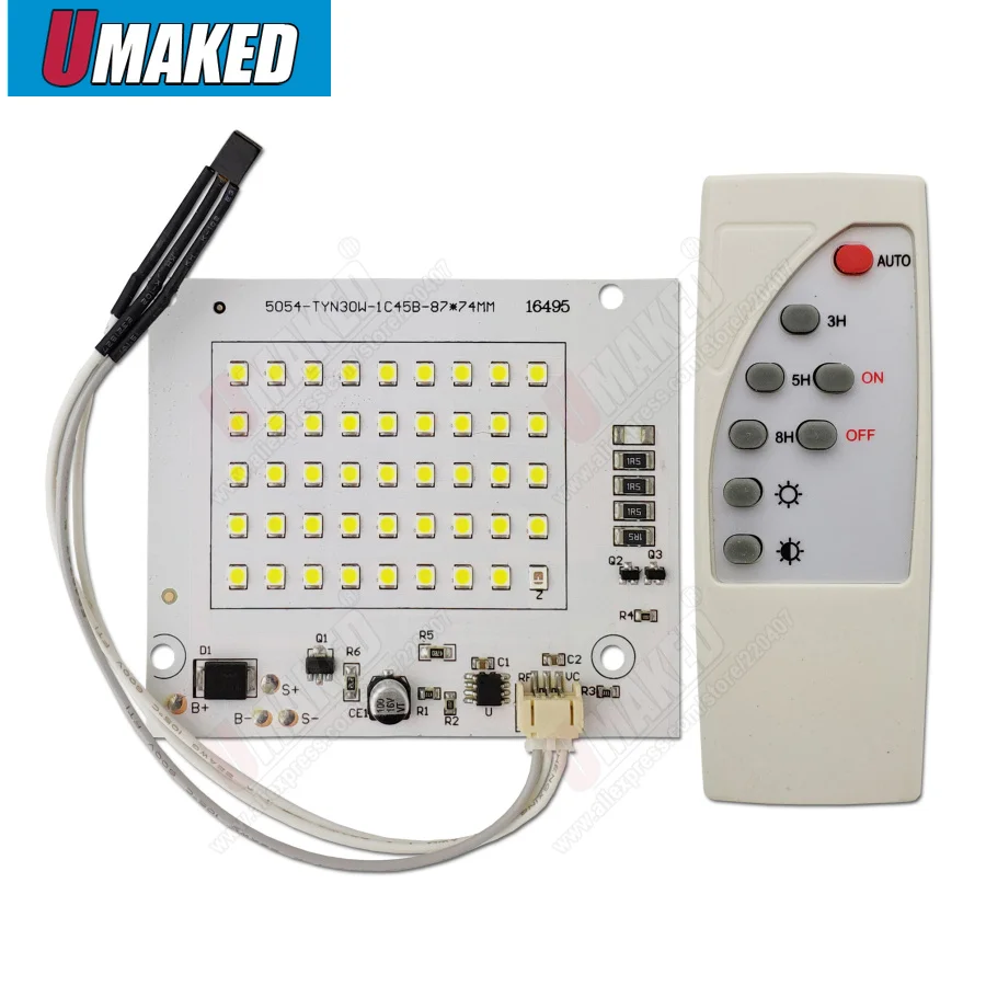 30W-LED-PCB-solar-floodlight-with-remote-controller-Road-light-30W-led ...