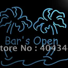 LB814-бар Открытый пальмовое дерево пивной паб светодиодный неоновый свет знак
