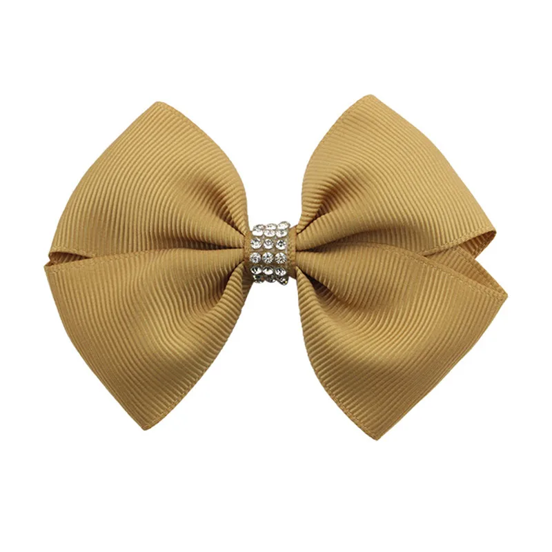 20Pcslot 3.6 Inch Colourful kids Boutique Ribbon Bows With Clip Hair Accessories For Baby Girls Children Hair Pins Hair Clip  (3)