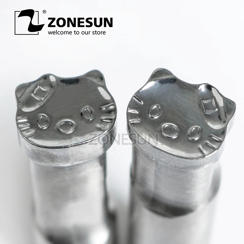 

ZONESUN HK cat Tablet Press 3D Punch Mold Candy Milk Punching Die Custom Logo punch die TDP 1.5/5 Machine Free Shipping