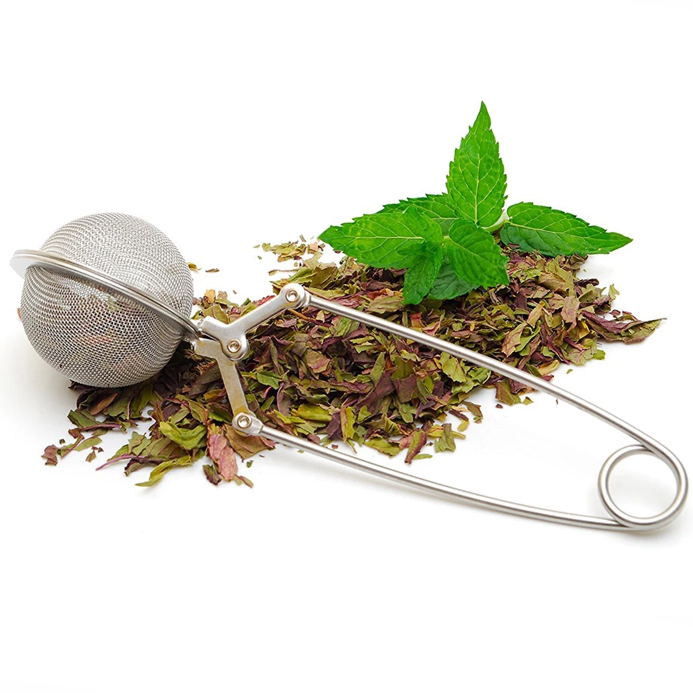 Ball-Shaped tea strainer stainless steel High Quality Convenient Tea Infuser Handle Tea Mesh Ball Filter Teaware 2018 (1)