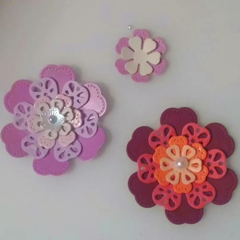 

HamyHo cutting die lace flower new scrapbooking DIY carbon sharp metal cutting dies book photo album art card dies cut 79*80mm