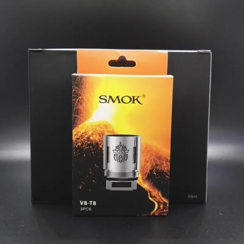 100% ORIGINAL SMOK TFV8 0.15ohm Octuple Coil Turbo 6.6T V8 T8 Evaporator Atomizer Heads E Cigarettes|atomizer head|coil atomizeratomizer coil head |
