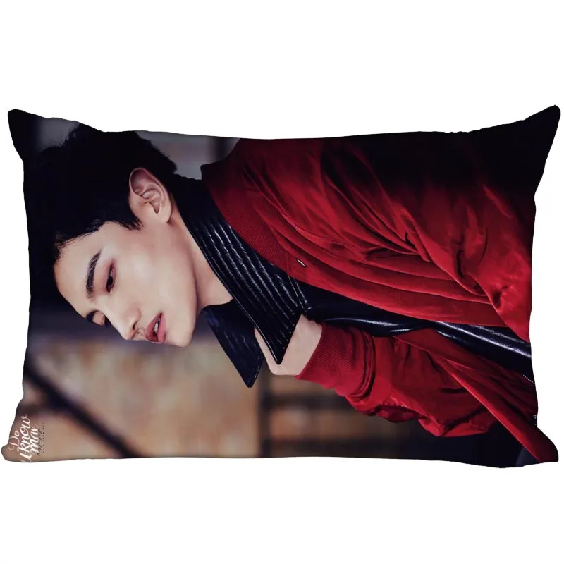 

Hot KPOP TVXQ! Shim Changmin Pillowcase Decorative PillowCover Zipper Pillowcases Satin Custom your image more size
