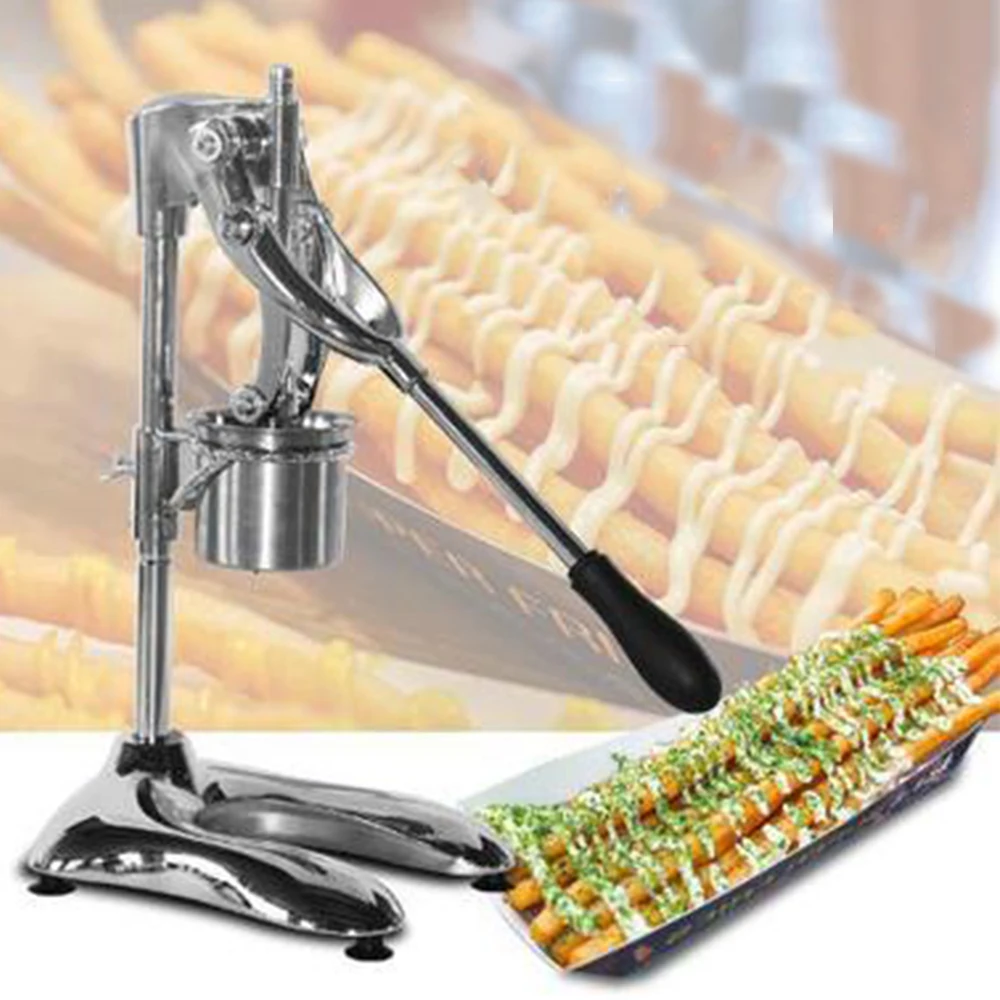 Super Long French Fries Makers Machines Long Potatoes Fried Chips Extruders Manual Long Fries Maker Machine