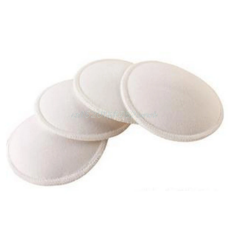 4pcs Soft Washable Reusable Breast Nursing Pad Absorbent Breastfeeding