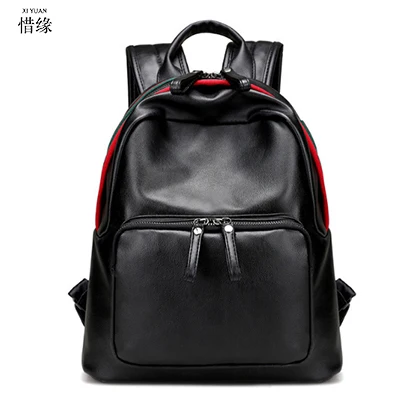 

2017 Women Backpack girls Fashion Leather Shoulder Bags black School Travel Bag for Teenager Girls Backpacks Mochila Waterproof