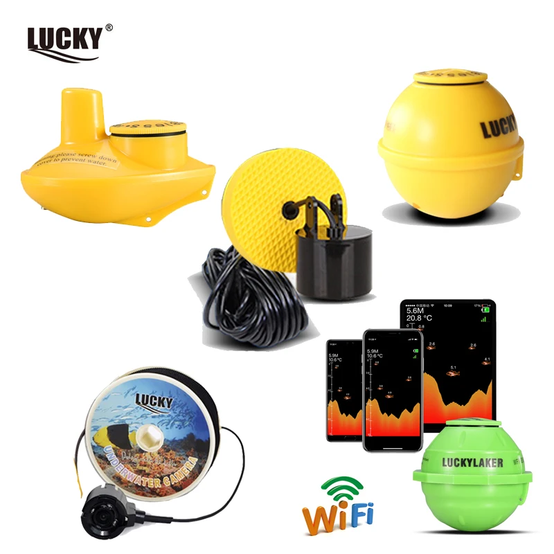 

Lucky Wired Wireless Remote Sonar Sensor Fishing artifact 45M water depth Fish finder accessories for all kinds of fish finder