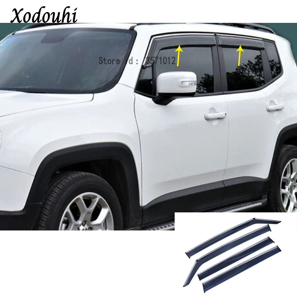 For Jeep Renegade 2016 2017 2018 Car cover Stick lamp plastic Window