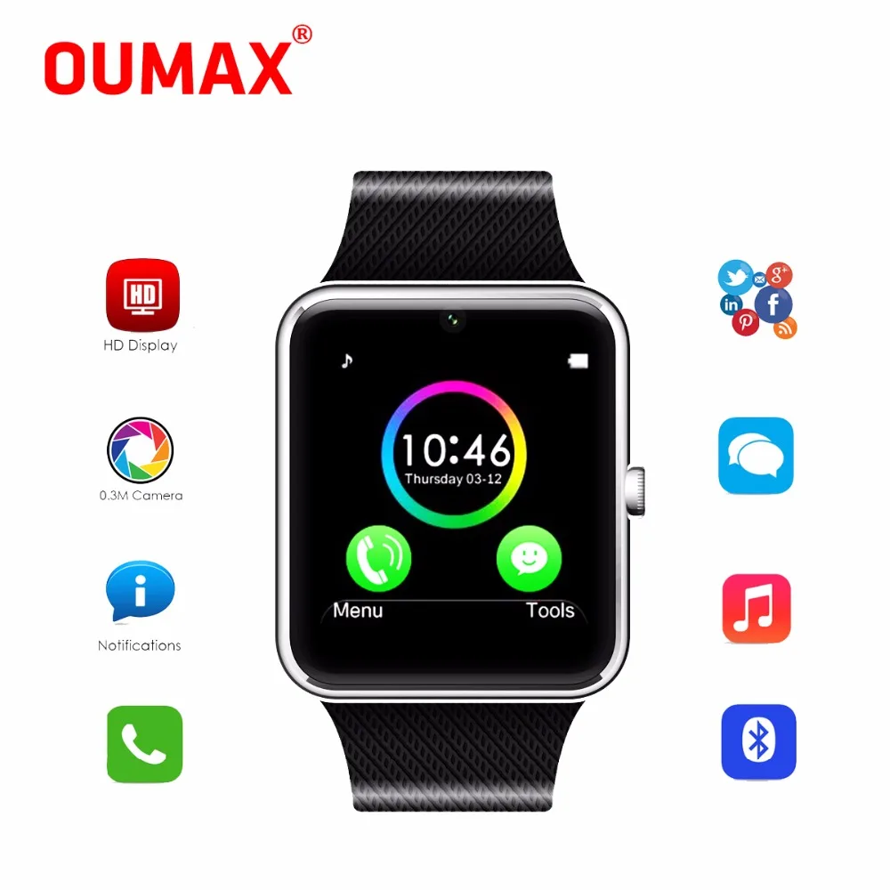 Oumax s6 smart watch cámara música bluetooth smartwatch para android ios  mensaje vida a prueba de agua relojes de pulsera electrónica teléfono| smartwatch for android|watch bluetooth smartwatchbluetooth smartwatch -  AliExpress