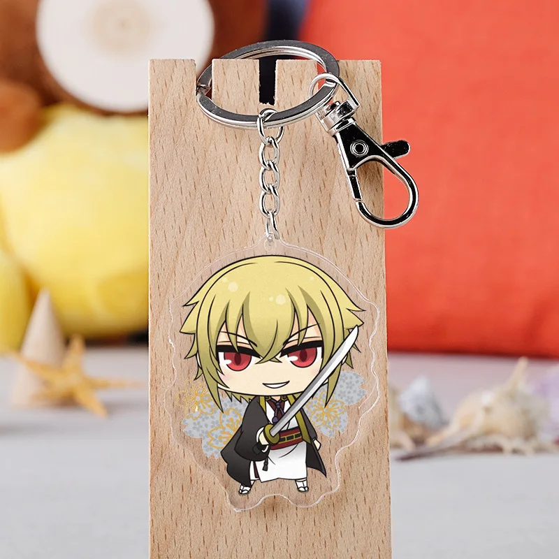 Брелок для ключей Hakuouki Shinsengumi Kitan из японского аниме держатель с мультяшным