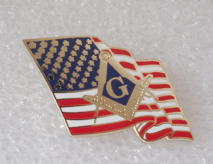 Wholesale American Flag with Masonic Emblem One In...