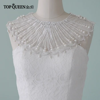 

TOPQUEEN G08 Wedding sector Shawl Sparkly Beaded Wedding Wrap Tassel Gorgeous Bridal Cape African Women Special Event Shawl